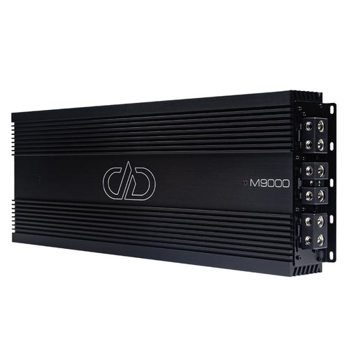 front side view of 1 DD Audio M9000 9000W RMS Monoblock Amplifier 1 Ohm Stable Bass Amp