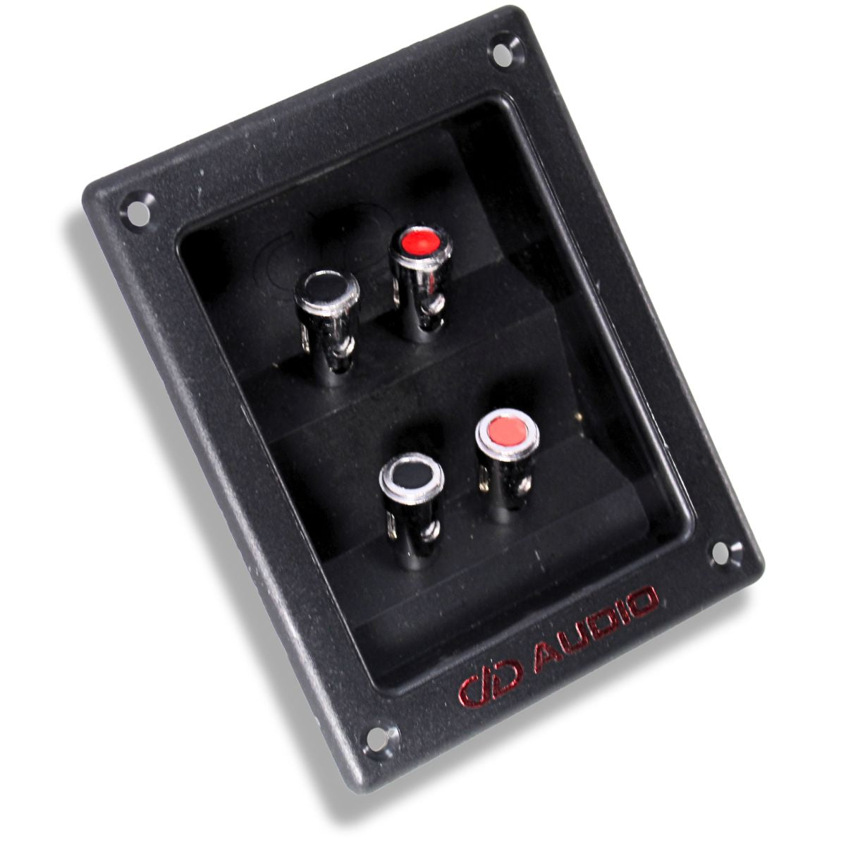 Front side view of DD Audio TCUP-DVC Dual Terminal Subwoofer Terminal Cup.