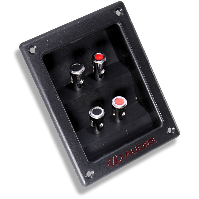 Front side view of DD Audio TCUP-DVC Dual Terminal Subwoofer Terminal Cup.