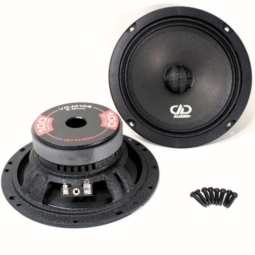 bottom side and front view of DD Audio VO-M106 6.5" 100W 4 Ohm Voice Optimized Midrange Speaker