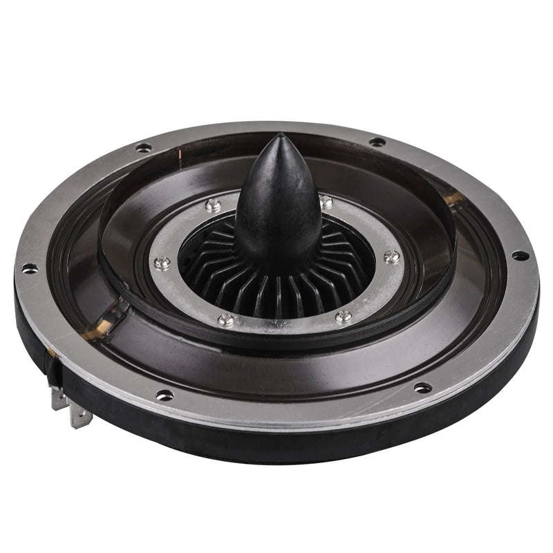 Front view of the DS18 3.5" 8-ohm diaphragm showing voice coil and dome for PRO-DRNMS drivers.