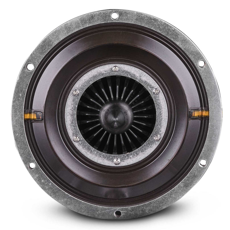 Front view of the DS18 3.5" 8-ohm diaphragm showing voice coil and dome for PRO-DRNMS drivers.