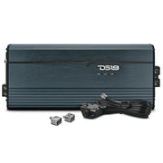 The DS18 FRP 8K1 delivers 8000W RMS in a compact full range monoblock design with smart cooling, wide tuning filters, and premium terminals. Amplifier Front View