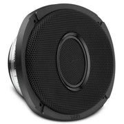 DS18 PRO-HY69.4MSL 6x9 hybrid slim loudspeaker with 1” titanium compression driver horn, 175W RMS, 97dB, IP65 water resistant, grille included. Speaker Side View