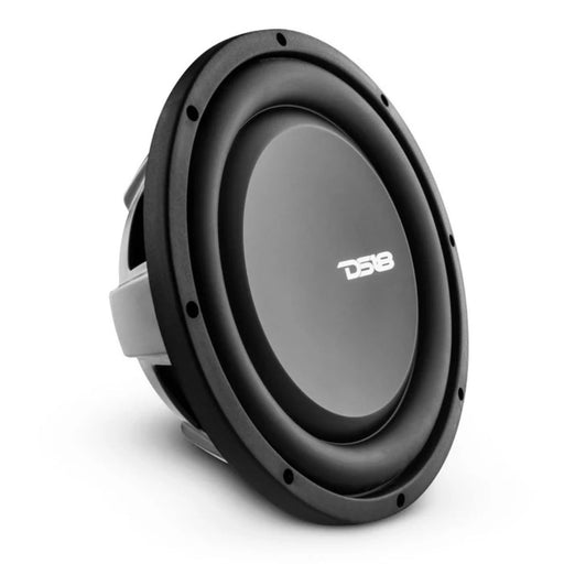 DS18 PSW10.4D 10 Inch Shallow Mount Subwoofer 1000W Marine Ready front side view