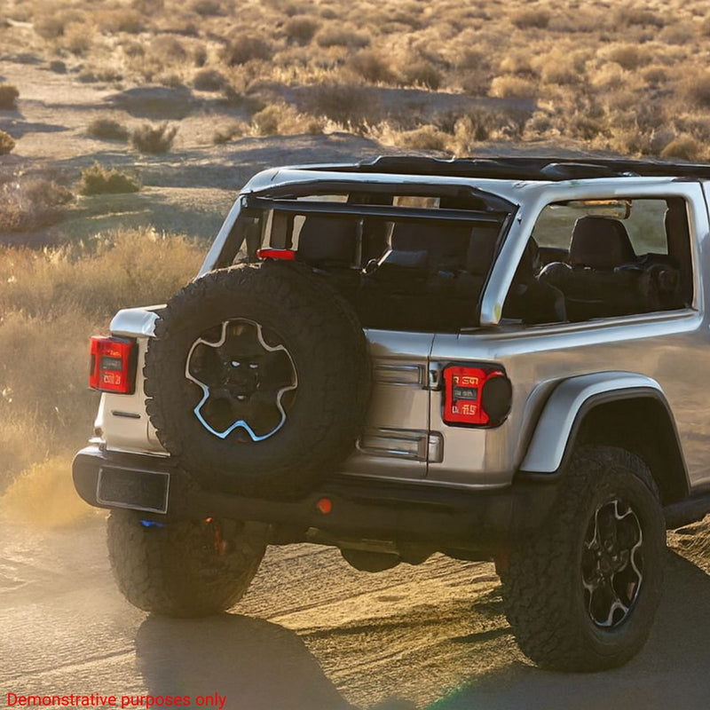 DS18 Tower Speaker Mounting Tube | Jeep Wrangler JL 2-Door Hardtop 2018-2023 digital image example install