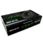 Deaf Bonce MM-60 V2 speaker packaging showing product branding and included pair of 6.5-inch midrange speakers.