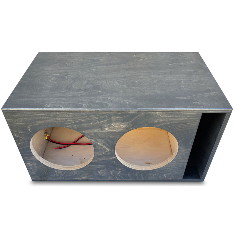 Dual Universal Birch 10" Ported Subwoofer Box 1" Baffle Tuned To 33Hz