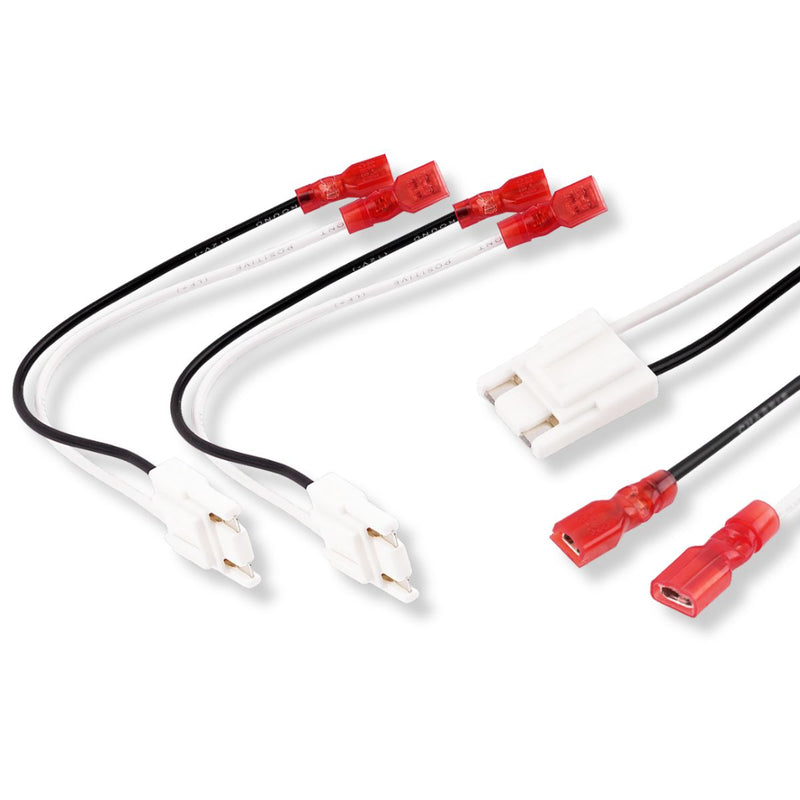 Plug and play Eagle and Jeep speaker harness adapter. No cutting needed. Ideal for installs or repairing factory speaker connections.  Connector Image