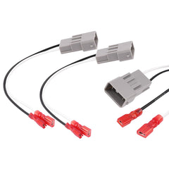 Honda speaker harness adapter 2 pin plug and play. No cutting required, easy install for aftermarket speakers or harness repair. Connector Image