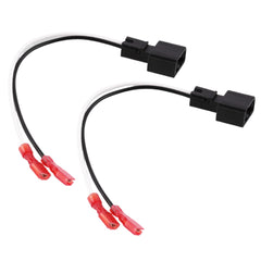 Plug and play 2 pin speaker harness adapter for Hyundai and Kia. No cutting needed, fast install for aftermarket speakers or replacing damaged factory connectors. Connector image
