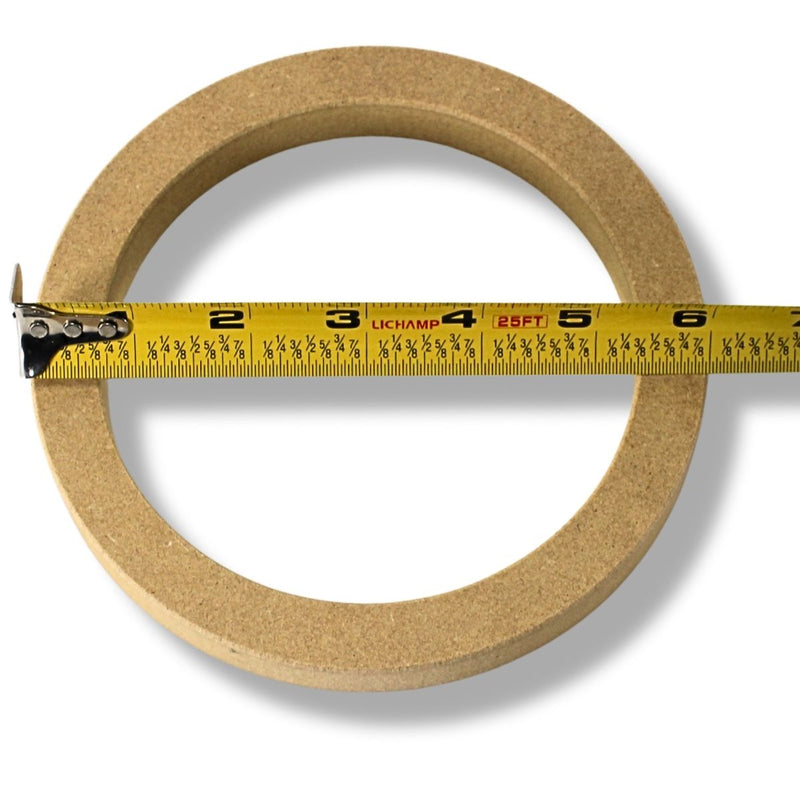 view of outer diameter of Install Bay 5" MDF Speaker Spacer Rings Pair 3/4" Depth SR5