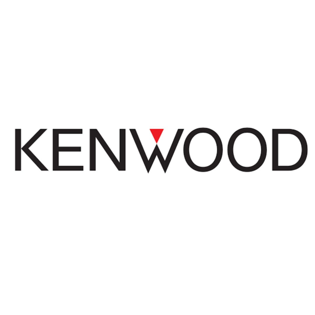 Kenwood brand logo on a white background