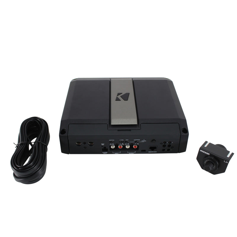 1250W 1-Ohm Mono Class D Subwoofer Amplifier w/Smart Bass & RGB LED Center Panel