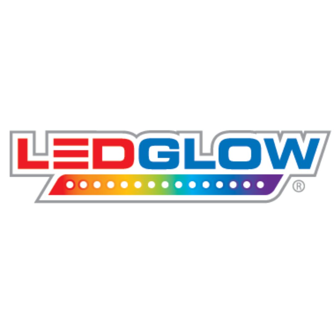 LED Glow brand logo on a white background