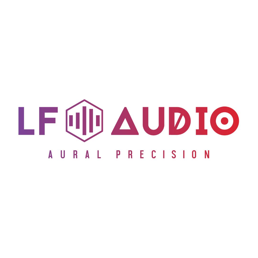 LF Audio brand logo on a white background