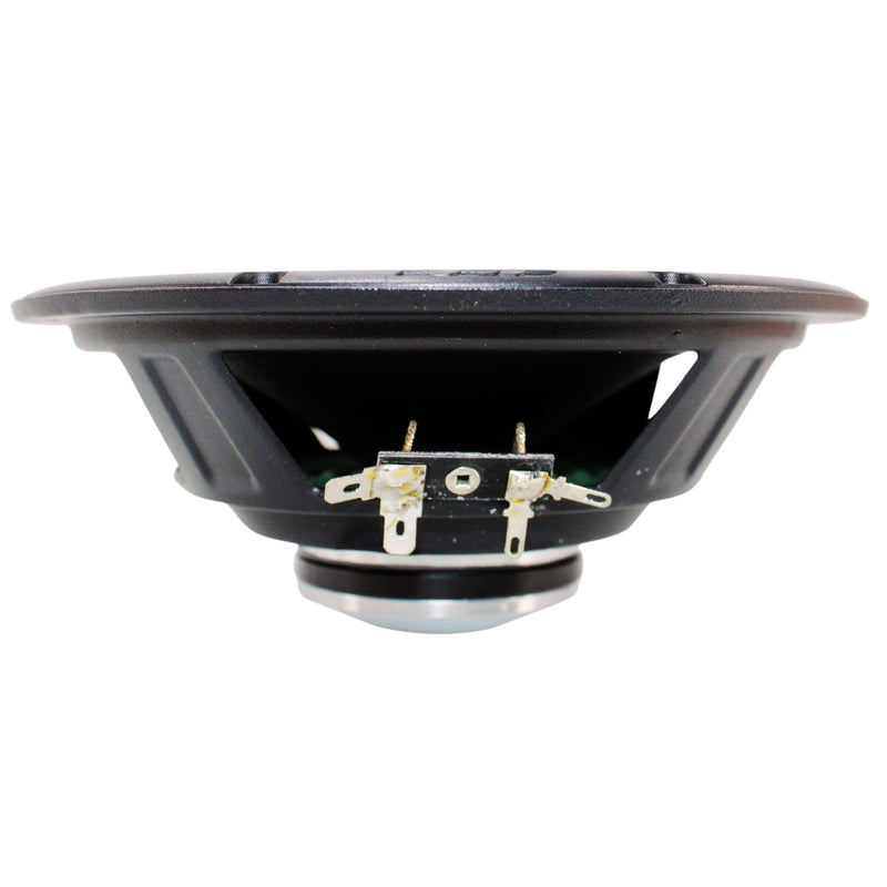 Angled side view of the Deaf Bonce MM-60NEO V2 speaker showing the depth and frame structure.