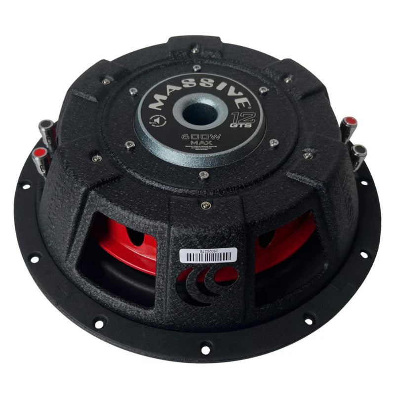 Get clean, deep bass with the GTS12 12" Shallow Subwoofer. 350W RMS, Dual 4 Ohm, 3.24" depth, and Y35 magnet for tight installs  Subwoofer Magnet
