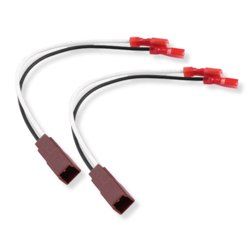 Plug and play 2 pin speaker harness for Nissan and Infiniti. No cutting required, perfect for aftermarket speaker installs or replacing damaged factory connectors. Connector image