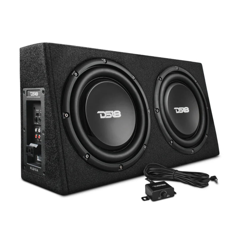10" 350 Watts RMS 2 Ohm Midbass Shallow Subwoofer Enclosure with Bass Knob