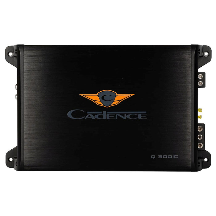 Experience deep, clean bass with the Q3001D 300W RMS Class D Monoblock Amplifier. Compact, efficient, and built for pure car audio power. Front Facing Amplifier View