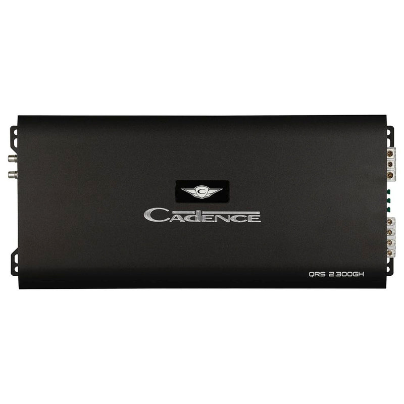 Upgrade your sound with the Quartz Core QRS4.90GH 540W RMS 4-Channel Class A/B Amplifier. Clean power, precision tuning, and elegant design. Amplifier Front View