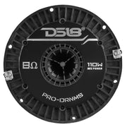 Backside of DS18 diaphragm showing coil windings and terminal contacts for easy installation.