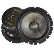 Sundown Audio SA6.5M 6.5 inch sound quality speaker with carbon fiber cone, high linear excursion, and clean midbass performance for SQ car audio systems. Speaker Pair View