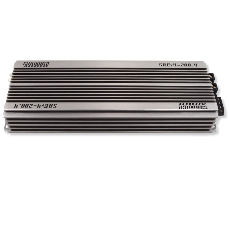 Front side View Of Sundown Audio SAE-200.4-V4 1200W 4 Channel Class A/B Amplifier