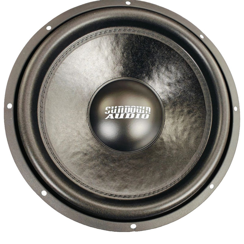 Front view of Sundown Audio SA Classic 15 D2 15 Inch Dual 2 Ohm Subwoofer 1000W RMS