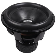 Sundown Audio XV4 18 inch dual 2 ohm subwoofer rated at 3000 watts RMS with 30mm Xmax and Xv4 coil technology for extreme bass systems. Subwoofer Front View
