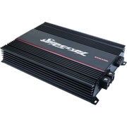 Synergy Audio SYN 1.5K monoblock amplifier delivers 1500W RMS at 1 ohm with premium components, heavy duty build, and competition grade bass power. Amplifier Side View