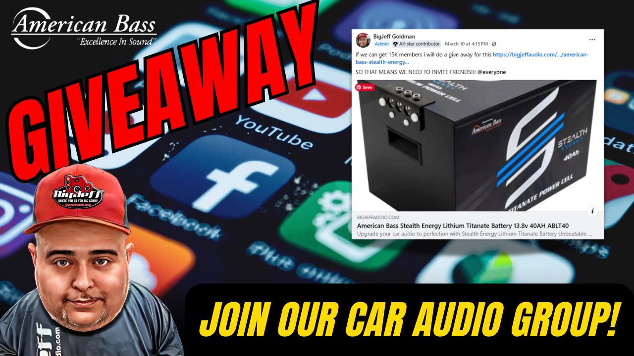 15K Let's Talk Car Audio Members Giveaway!