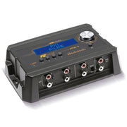 Top Front view of PX1-R-LINE car audio amplifier – high-performance, clean design, available at Big Jeff Audio.
