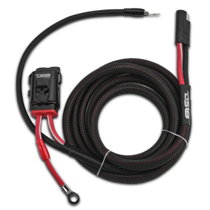 Get a clean amp install with this DS18 8 gauge 8ft pre loomed UTV power kit for 2 door models, built for plug and play reliability Harness Image