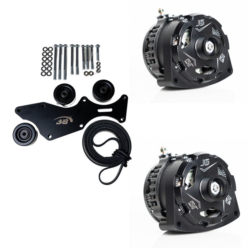 Triple Alternator Bracket Kit – 2000-2013 GM/Chevy Trucks 5.3L, 4.8L, 6.0L, 6.2L V8 (Includes 2 Alternators)