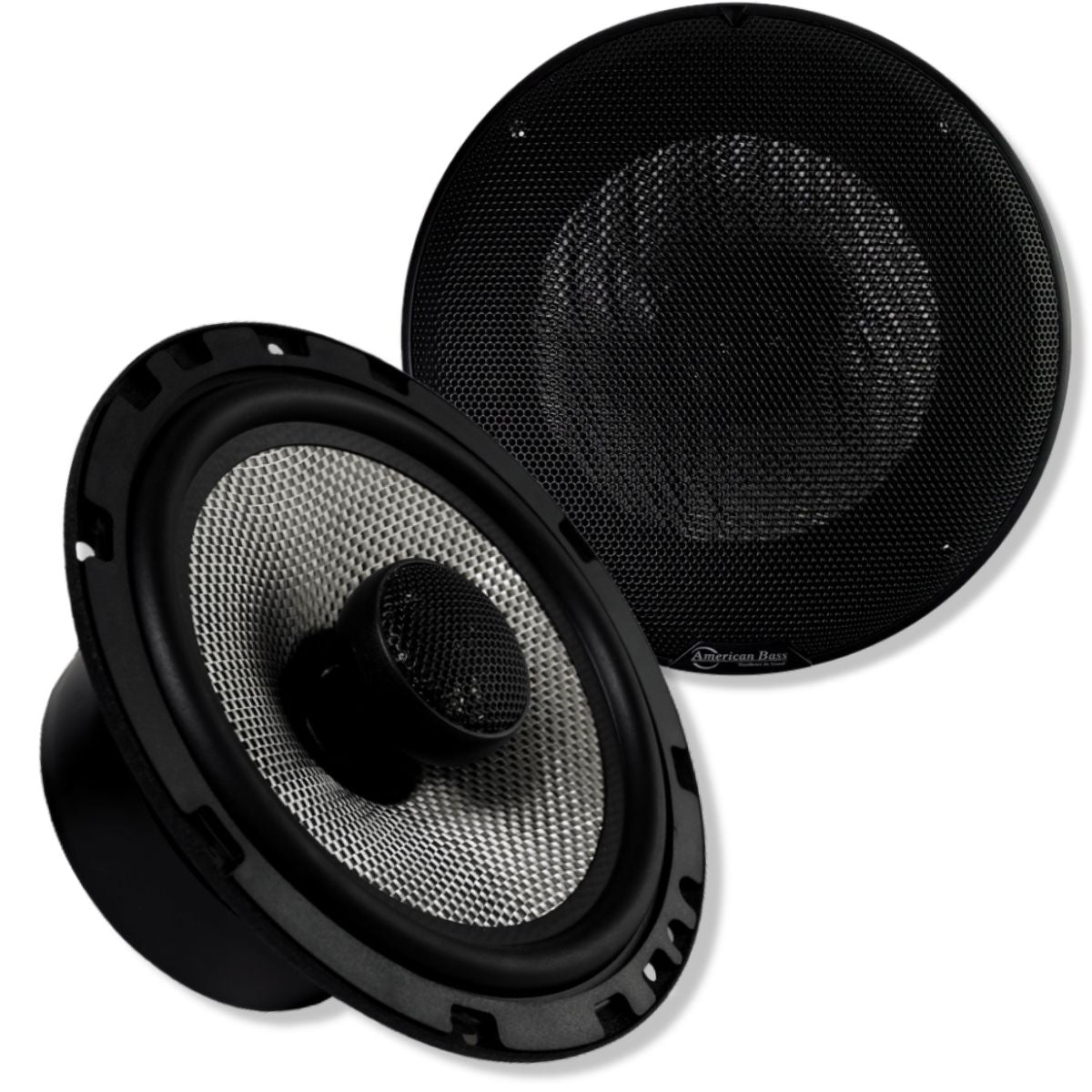 American Bass SQ6.5 6.5-inch coaxial speakers with swivel tweeters