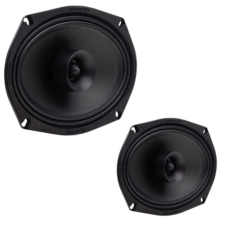 Pair of 6x9" 150W 4-Ohm SVC Mid-Range Coaxial Speakers DD Audio VO-MX200 Series