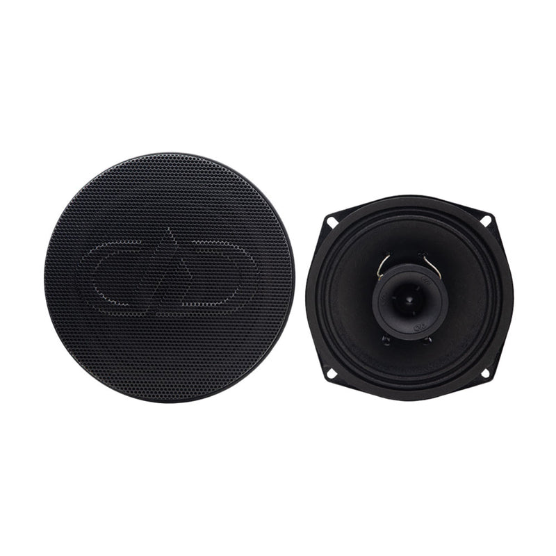 Pair of 5.25" 200w RMS 2 Ohm Coaxial Speakers w/ 1" Tweeter DD Audio