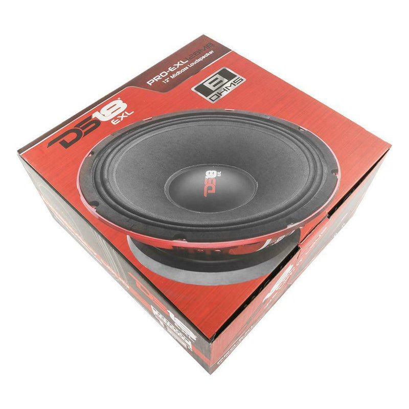 DS18 Car Audio 12" Competition Midrange Loudspeaker 1400 Watt 8 Ohm PRO-EXL128MB
