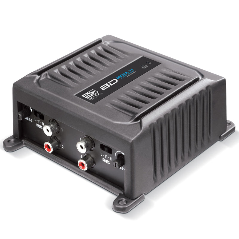 Banda Pocket Series Compact 800 Watt 1-Ohm 4 Ch Brazilian Amplifier BD-800.4-1