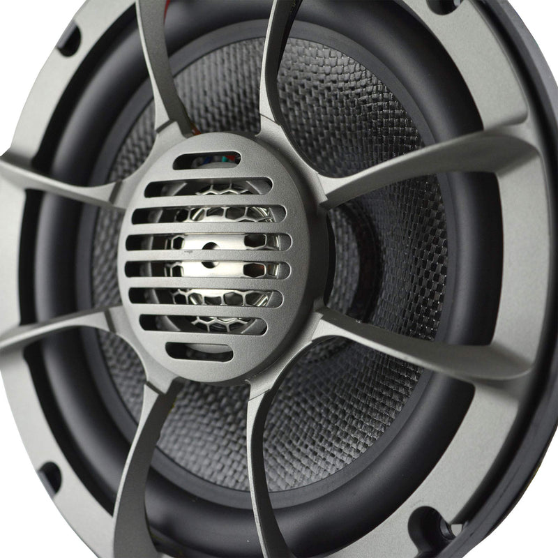 8" Coaxial 250W RMS 4-Ohm 2-Way Marine Speakers w/ LED Lights Audiopipe
