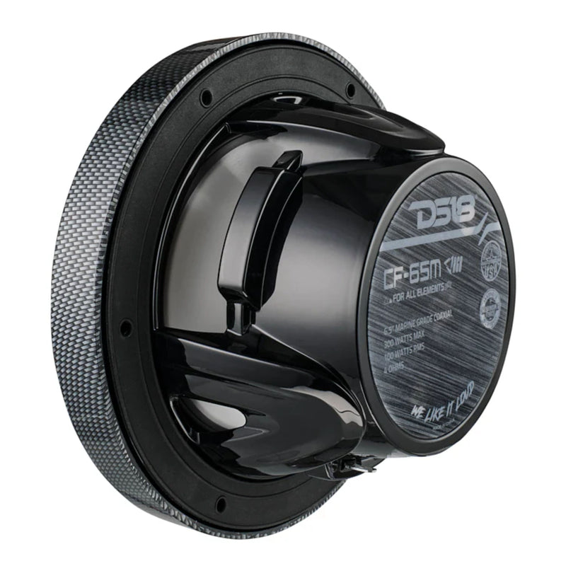 DS18  Pair of 100 Watt RMS 4-Ohm 2-Way Coaxial Marine Speakers W/ LED RGB Lights