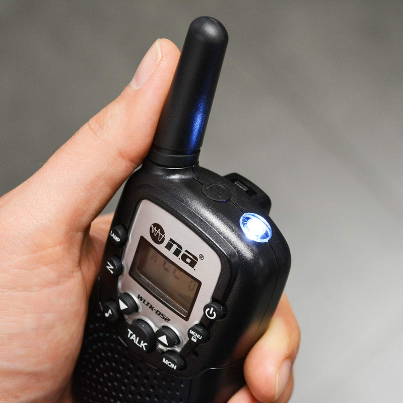 22-Ch 3km Range Backlit Two-Way Radio Walkie Talkies w/ Built in Flashlight
