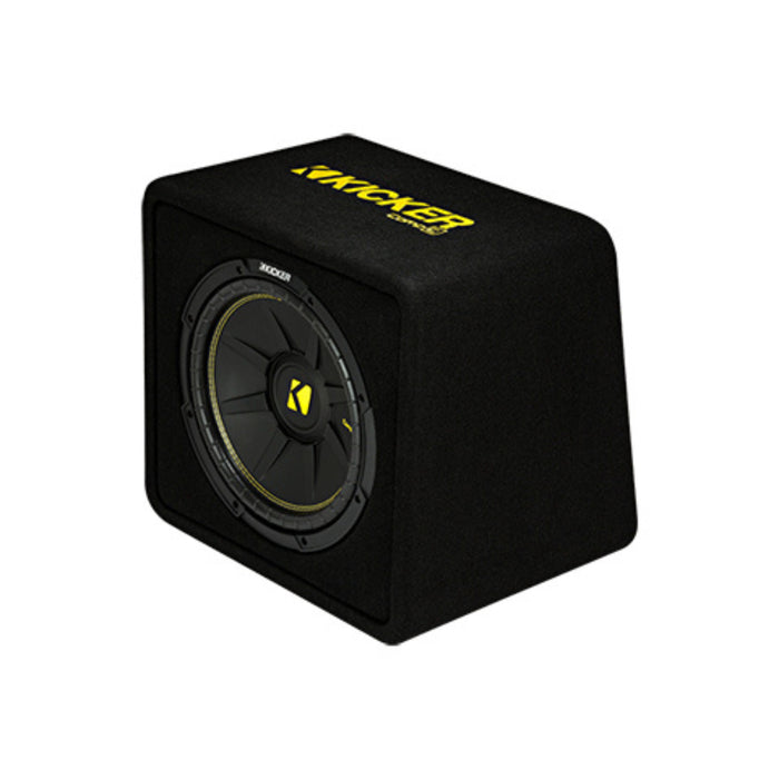 Kicker Single 12" CompC Subwoofer Loaded Enclosure 600W Peak 2 Ohm 44VCWC122