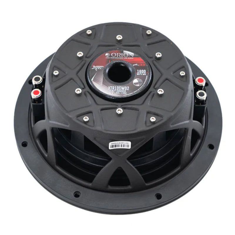 10" DUAL 2 Ohm 400W RMS UV Coated Shallow Subwoofer XTR Series