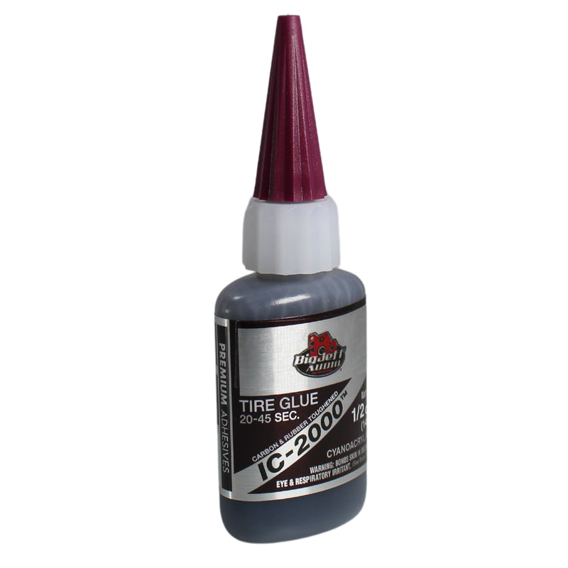 Big Jeff Audio 20-45 Sec 1/2-1 oz Rubber-Toughened CA Glue Adhesive Black