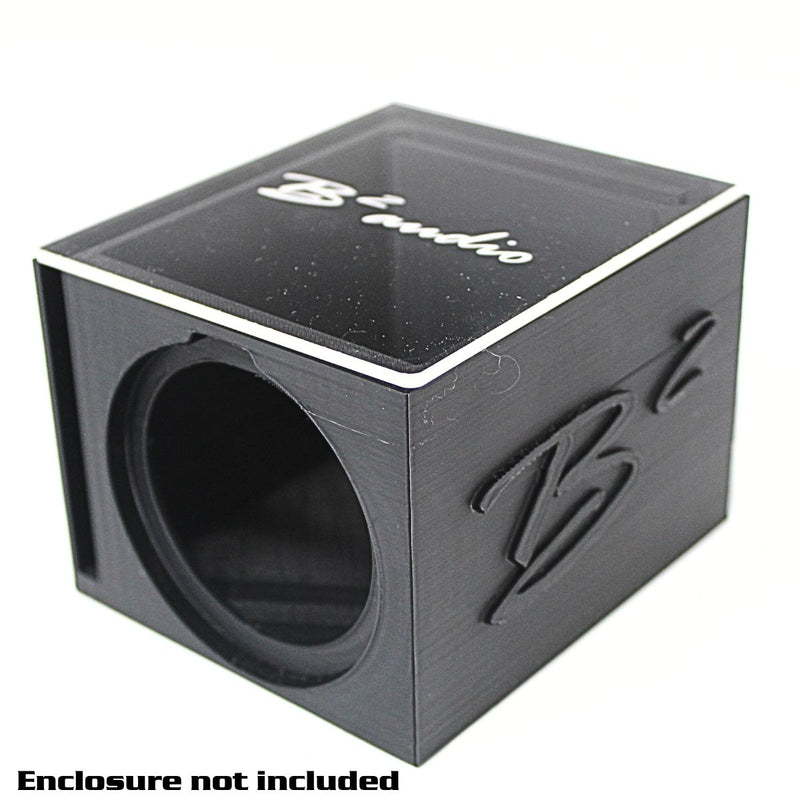 B2 Audio Logo Engraved Acrylic Lid for Single RIOT 2.5" 3D Boxes