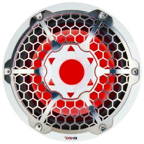 DS18 Hydro 10" White Marine Subwoofer Powersports 600W 4 Ohm RGB LED NXL10SUB