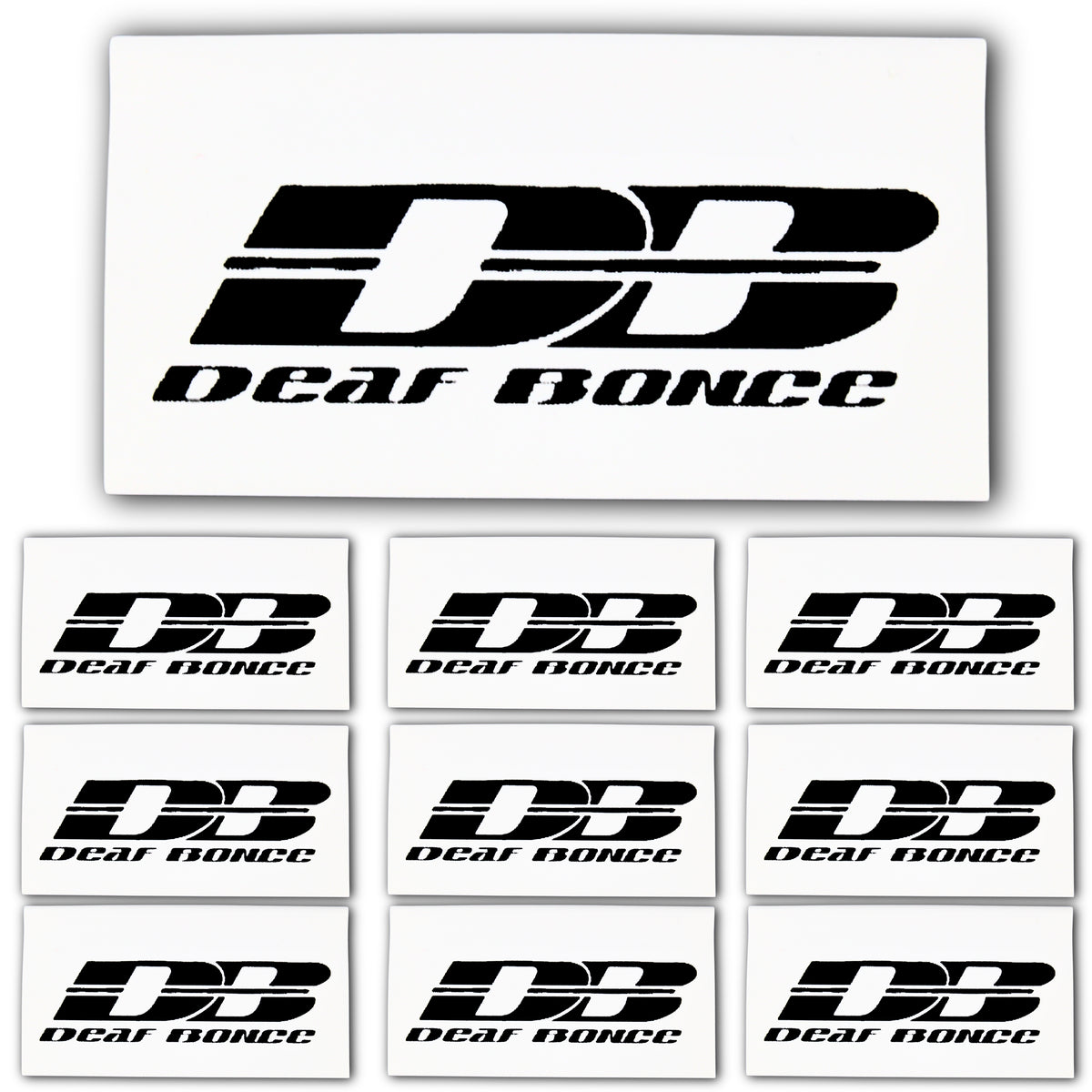 0 Gauge 3:1 Heat Shrink with Deaf Bonce / Avatar Logo 10 Pack White ...